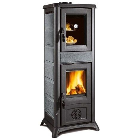 Stufa a Legna Forno NORDICA GEMMA Pietra Naturale ghisa 7,2kw - 206 mc riscaldabili (1/5)