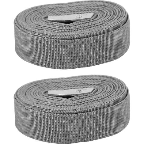 Spanngurte 4m, 25mm, Grau, für Kajak, Surfbrett, Gepäck, LKW