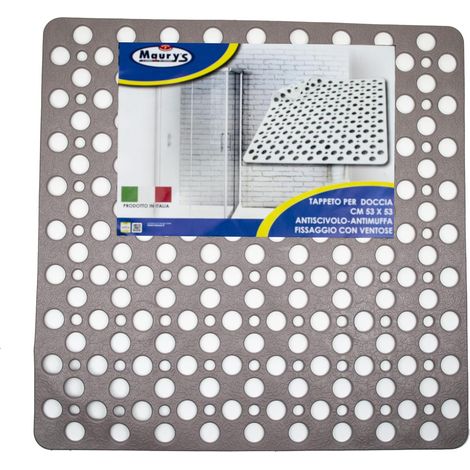 MAURY'S TAPPETO DOCCIA 53X53CM TORTORA (1/5)
