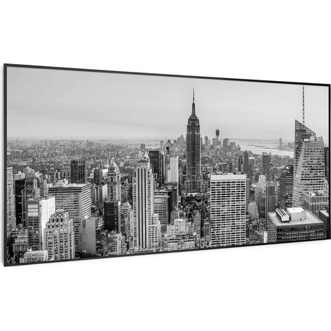 Klarstein Air Art Smart Chauffage Infrarouge, 700W Radiateur Electrique pour Maison, Contrôle via l'Application IoT/WiFi, Détection de Fenêtre Ouverte, Chauffage Mural, Thermostat, Econome, Sans CO2 (1/5)