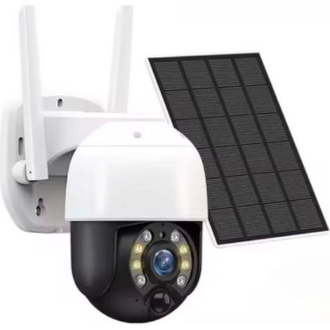 Telecamera Videosorveglianza 3.6mm Pannello Solare WIFI Sicurezza Allarme App (1/5)
