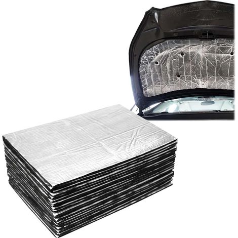 15 pièces Tapis d'isolation phonique pour voiture, 25 x 18cm x 5 mm, Tapis d'isolation pour voiture, Tapis de voiture Isolant, Tapis d'isolation phonique, isolation phonique, isolation thermique (1/5)