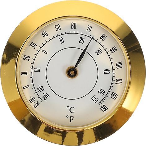 Thermomètre Métallique pour Boîte à Cigares et Étui Guitare, Alliage Léger et Précis, pour Décoration Intérieure et Contrôle de Température Fiable (1/5)
