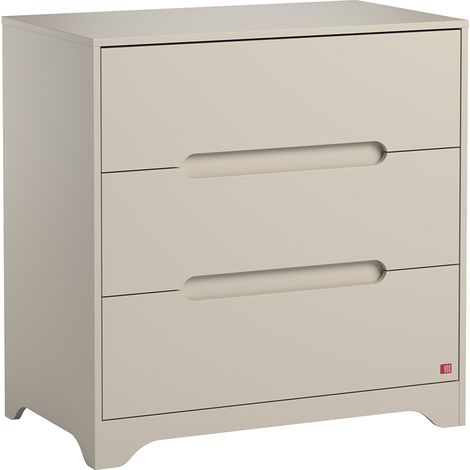 Kommode mit 3 Schubladen Vox Ova Beige
