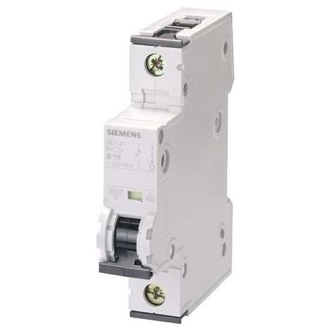 Siemens Interruptor automático 230/400V 6kA, 1 polo, C, 3A, T=70mm, 5SY61037