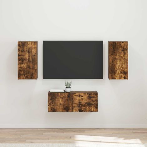 vidaXL TV-Schrankset 6 pcs Geräucherte Eiche Holzwerkstoff (1/5)