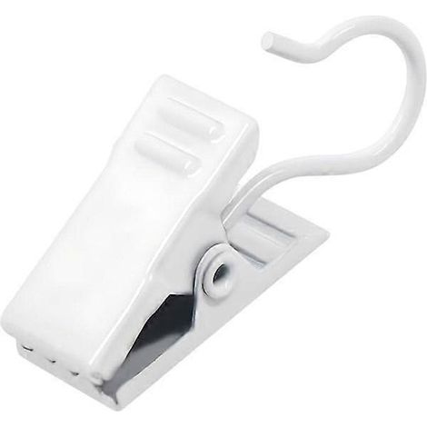 Lot de 100 pinces à rideaux (blanches) (1/4)