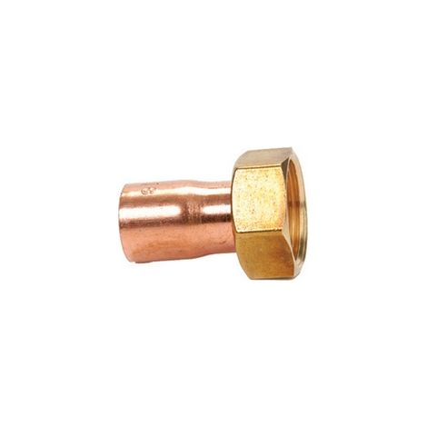MEZZO BOCCHETTONE RAME FF CON DADO GIREVOLE- 3/4 x 18- IBP- pezzi 1