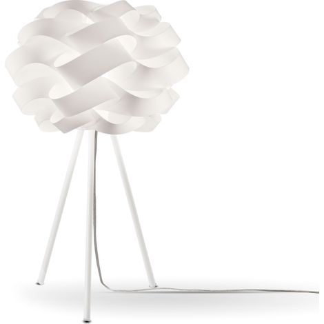 Lampada Da Scrivania-Ufficio Moderna Cloud Polilux ® Bianco E Metallo 1 Luce E27 (1/2)
