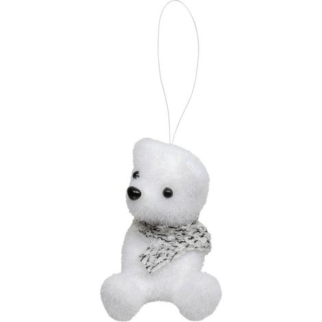 Weihnachten Thema Polyfoam weiß Teddybär Schal 2 Sortimente -