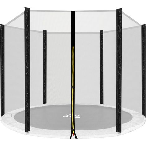 Aga Rete protettiva 220 cm per 6 pali Rete nera / Nera