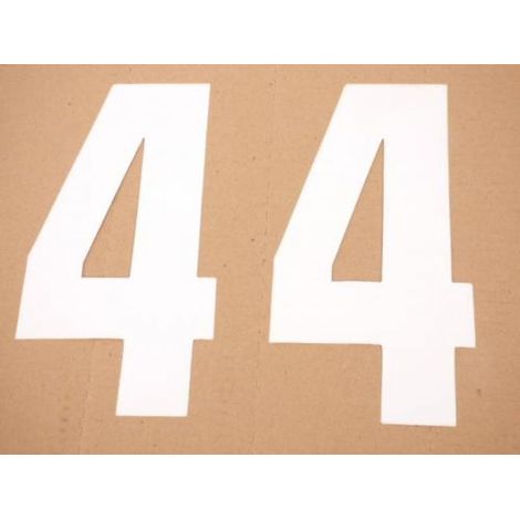 Autocollant stickers Blackbird numéro course pour moto chiffre 2