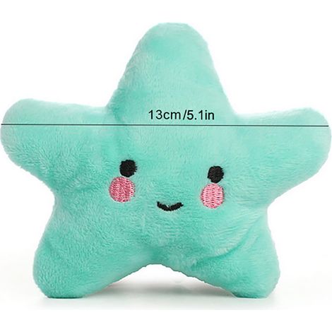 Jouet à mâcher pour chien et chat en peluche douce et mignonne en forme d'étoile. (1/5)