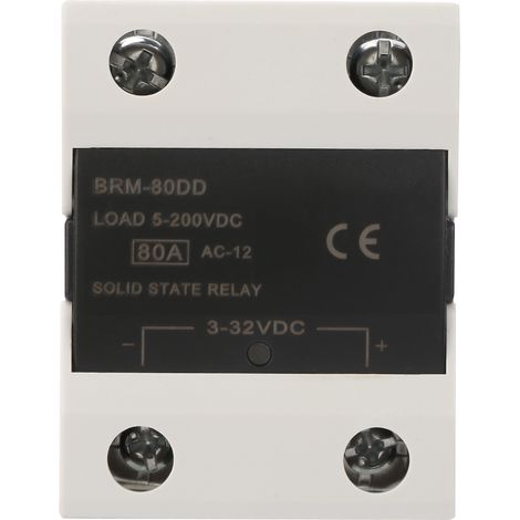 Relais statique SSR BRM-80DD, contrôle DC 3-32V, 80A, commutation solide (1/5)