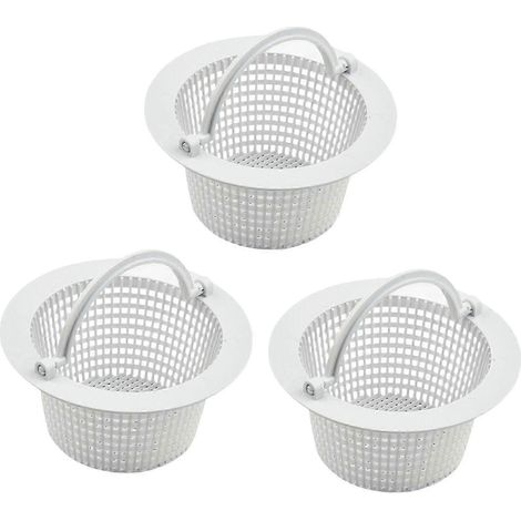 Ensemble de 3 paniers d'écumage pour piscines enterrées, pièces de rechange durables pour collecteur d'écume, accessoires de nettoyage de piscine (1/5)