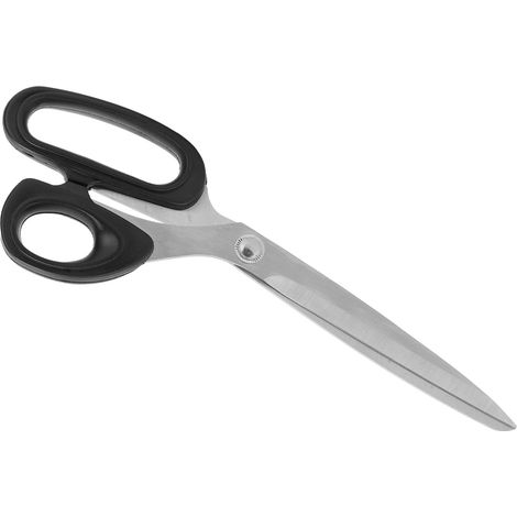 Ciseaux Noirs Manche Long Acier Inoxydable Découpe Cuir Outil Industriel Couture (1/5)