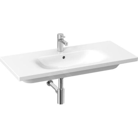 Jika Mio-N - Lavabo 100x45 cm, avec trop-plein, trou pour robinetterie, blanc H8147130001041 (1/2)