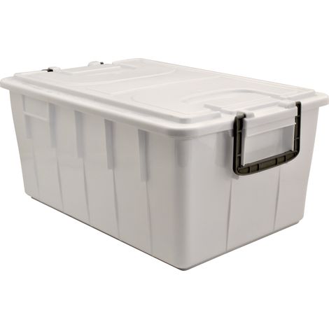 Cassa alimentare con coperchio modello "Food Box" 40 litri - Bianco - Mobil Plastic