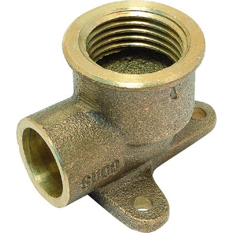 Raccordo Curvo a Saldare Flangiato in Bronzo Serie 4000 1/2 Ø 12 Fra bo