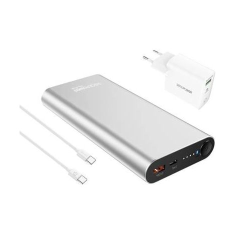 realpower PB-20000PD batteria esterna in alluminio 20000 mAh