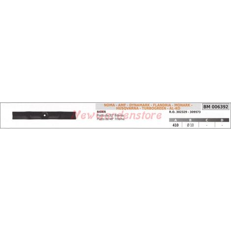 Cuchilla para cortadora de césped NOMA 32" plana 006392