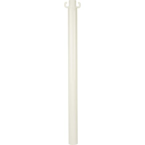 Kit de 2 poteaux acier Blancs sans manchon - 2217149