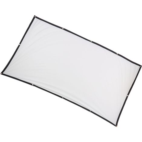 Faltbare 100-Zoll-Outdoor-Kinoleinwand, knitterfrei, 16:9-Bildformat, weiß, dick und tragbar, für Heimkino (1/5)