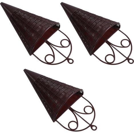 Panier de rangement suspendu pour plantes 3 pièces, style rustique (1/5)