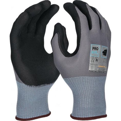 Gant EXTRA taille 9 gris/noir EN 388/EN 407 PSA II PRO FIT (Par 12) (1/4)