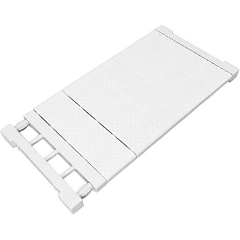 Étagère de Rangement Extensible pour Placard à Vêtements, Diviseurs de Garde-robe Réglables, Séparateur de Tension pour Armoire, Armoire, Salle de Bain, Cuisine, Bibliothèque (1/5)