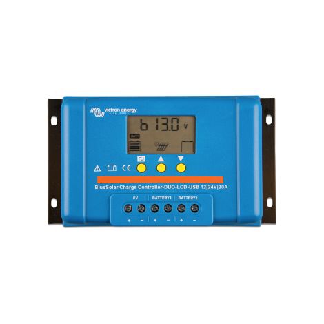 Controlador de carga solar BlueSolar PWM DUO-LCD&ampUSB 12/24V-20A Victron Energy