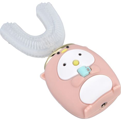Brosse à Dents Enfant 360° - Nettoyage Buccal Automatique avec 5 Modes et Mémoire - U Shaped
