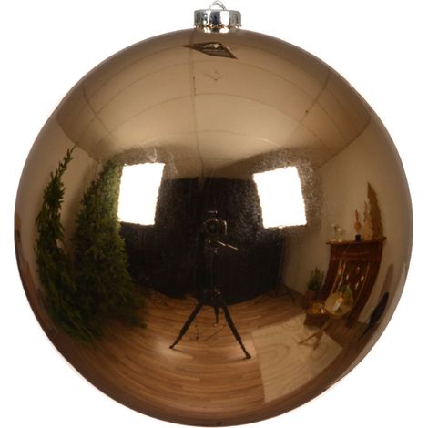 Palline in vetro per albero di natale marrone decorazione natalizia -Ø 14 cm (1/2)