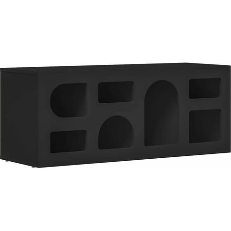 Maison Exclusive - Mobile TV Nero 100 x 35 x 40 cm Legno multistrato