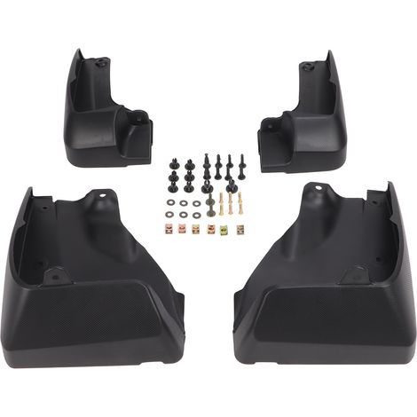 bavettes de protection anti éclaboussures en ABS noir pour