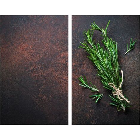 Laveuses de cuisine Rosemary, 2 pièces, verre, 52 x 30 cm, Allstar (1/3)