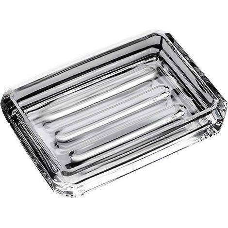 Porte-savon transparent, accessoire de salle de bain pratique pour la douche, boîte à savon délicate (1/3)