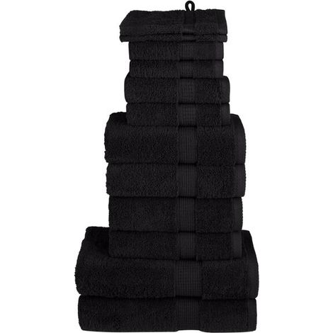 Ensemble de 12 serviettes bleues de qualité supérieure SOLUND (1/5)
