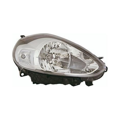 Phare avant droit base chromée H4 Fiat Punto Evo depuis 2009