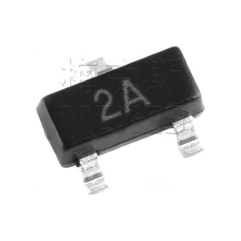 Changdian/Changjing MMBT3906 2A SOT-23 Transistor PNP -40V 0,2A Composant électronique à montage en surface, 5 unités expédiées.