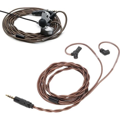Cavo IEM con microfono rimovibile - Cavo per auricolari OFC a 2 pin da 0-78 mm (1/5)