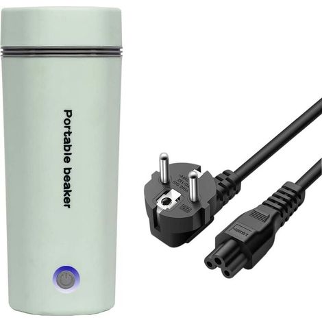 Bouilloire électrique de voyage - 450 ml - Mini théière 3 en 1 - Avec doublure en acier inoxydable 304 - 110 V 300 W - Arrêt automatique - Vert clair (1/5)