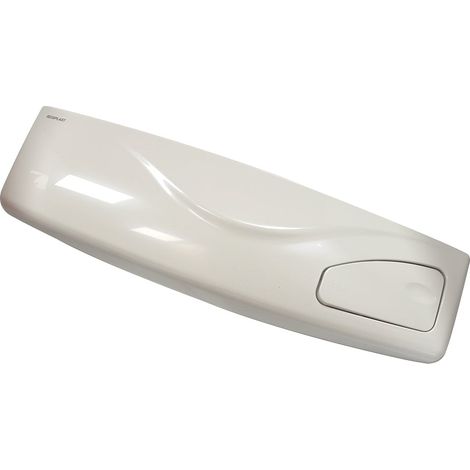 Regiplast – Couvercle simple touche complet avec levier pour réservoir R3 – Résistant aux chocs – Installation facile – Plaque de commande WC