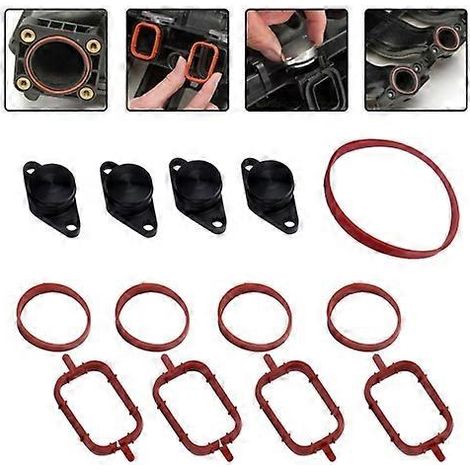 Kit de réparation pour joint en aluminium de volet de turbulence d'admission d'air de voiture 4x22mm (noir) ( )