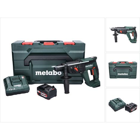 Martillo combinado sin cable Metabo KH 18 LTX 24 18 V 2,1 J SDS plus + 1x batería recargable 4,0 Ah + cargador + metaBOX