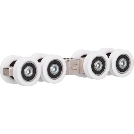 Kit de roulettes et accessoires de quincaillerie pour porte de douche coulissante, poulie intérieure de 22 mm en alliage de zinc