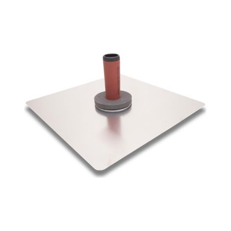Aluminium pasterer's hawk 14" with DuraSoft handle – Heavy gauge hard-rolled construction – Smooth edges for clean application – 350 x 350mm – Marshalltown (1/3)