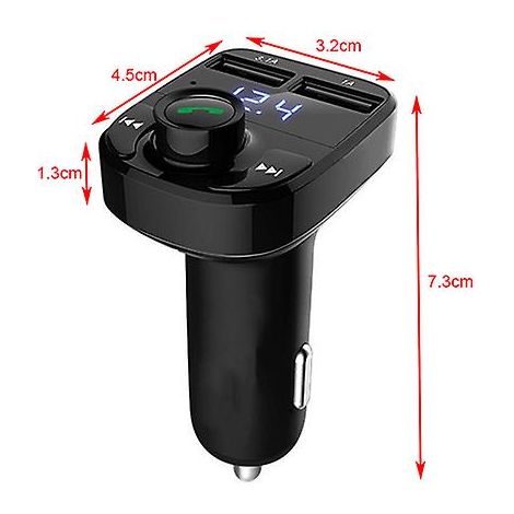 Émetteur FM pour voiture, lecteur MP3, lecture de cartes TF et clés USB, chargeur allume-cigare USB 3.1a, kit mains libres Bluetooth 5.0, modulateur FM (1/5)