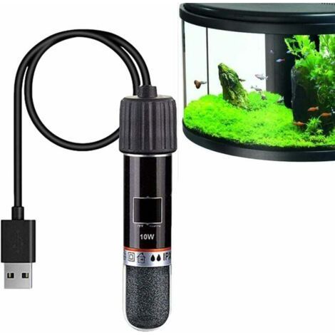 Mini Chauffe-Aquarium Thermostat 10W USB Tige Rechargeable pour Chauffage Outil de Chauffage Peu encombrant pour Aquarium et Petits Aquariums (1/5)