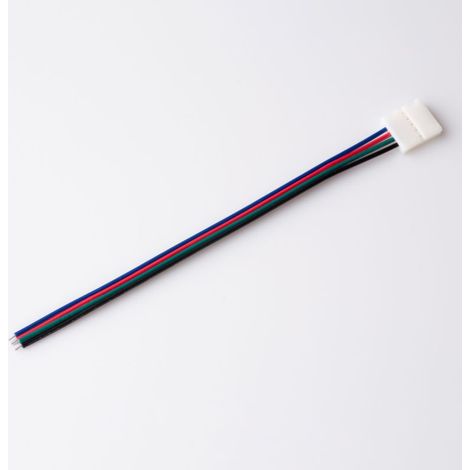Connecteur pour bandes LED RGB de 10 mm avec câble (1/2)
